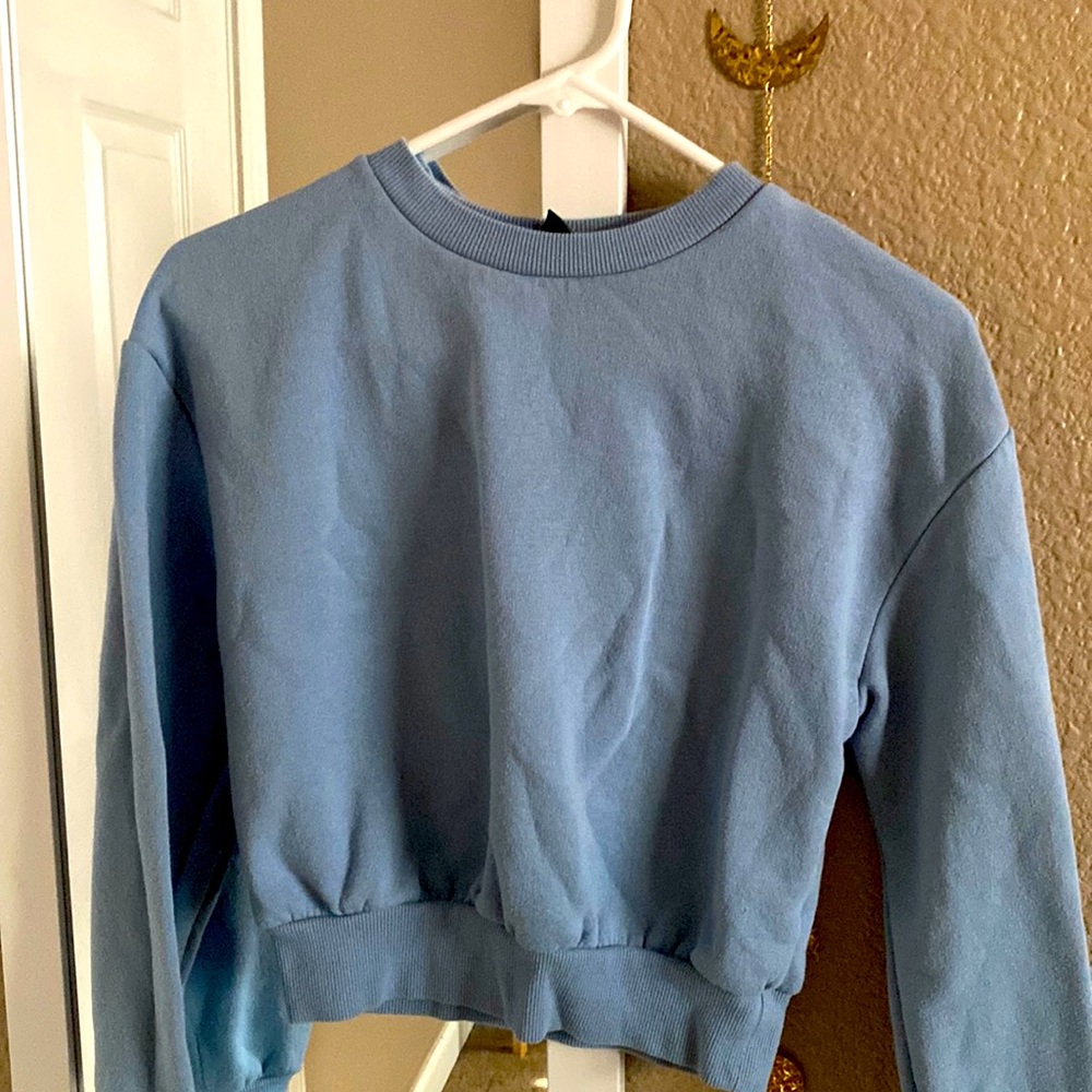 Plain light blue sweatshirt wild fable XS